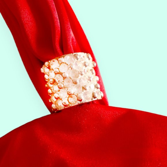 Stunning Hot Red Satin Party Dress Love Tease 7 - Picture 4 of 5